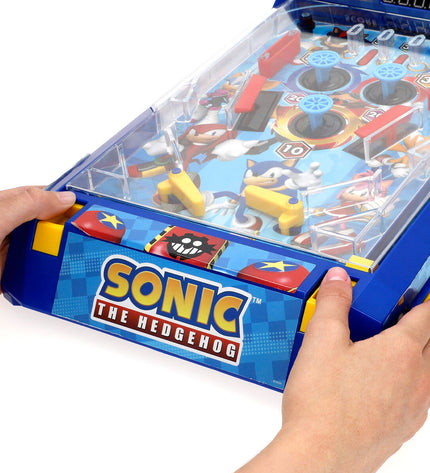 Two Sonic Domino Sonic toy dominoes in blue with Sonic character graphics, designed for fun gameplay and collection.