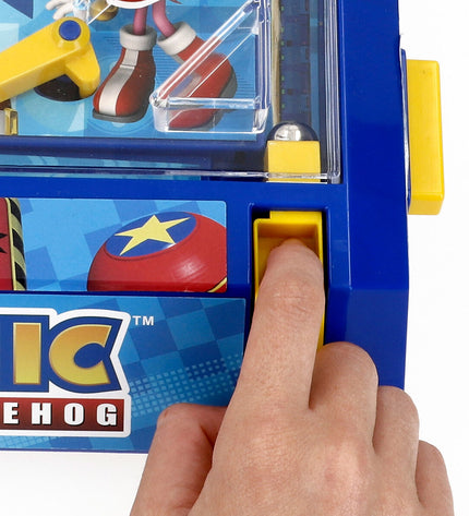 Two Sonic Domino Sonic toy pieces, colorful plastic game accessories from the Sonic brand for fun gameplay.