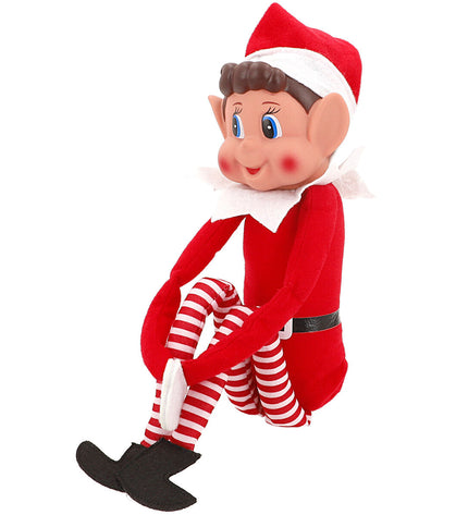 Six Elves Behavin' Badly plastic elf toys, soft and playful, designed for children's imaginative play and fun.