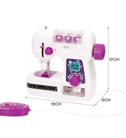Colorbaby toy sewing machine set, 4-piece pretend play kit with colorful plastic toy sewing machines, ideal for children's imaginative play.