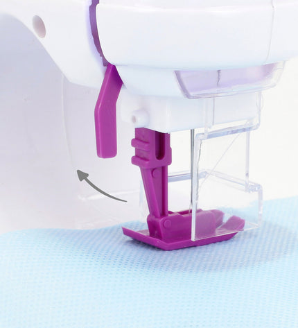 Colorbaby toy sewing machine set with four miniature toy sewing machines, each approximately 19x17x8 cm, for imaginative play.