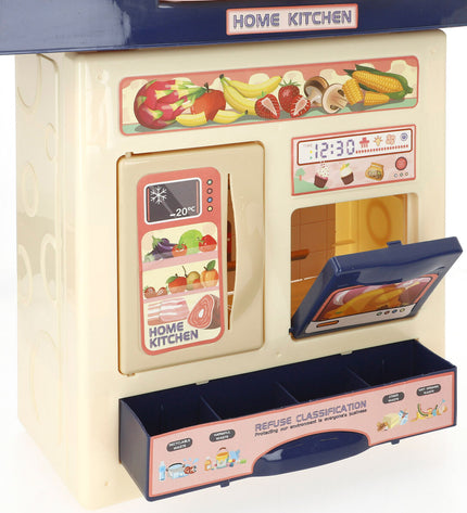 Two Colorbaby toy kitchens with 11 parts, measuring 46x64x19 cm, designed for imaginative play and pretend cooking.