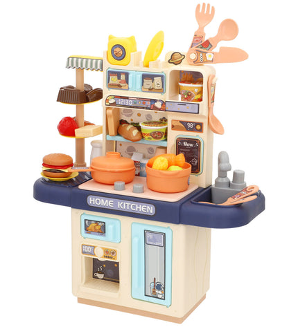 Colorbaby toy kitchen set with 30 pieces, including utensils and accessories, designed for imaginative play for children.