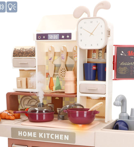 Colorbaby toy kitchen set with 35 pieces, including utensils and accessories, measuring 32x41x15 cm for imaginative play.