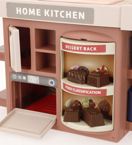 Colorbaby toy kitchen set with 35 pieces, includes stove, sink, and utensils, ideal for imaginative play, 32x41x15 cm size