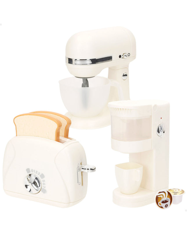 Two PlayGo household appliance toys, 8x20x13.5 cm, in colorful plastic, designed for pretend play and imiteerspelletjes.
