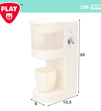 Two PlayGo toy household appliances, 8x20x13.5 cm, pretend play kitchen equipment, colorful plastic imiteerspelletjes for children