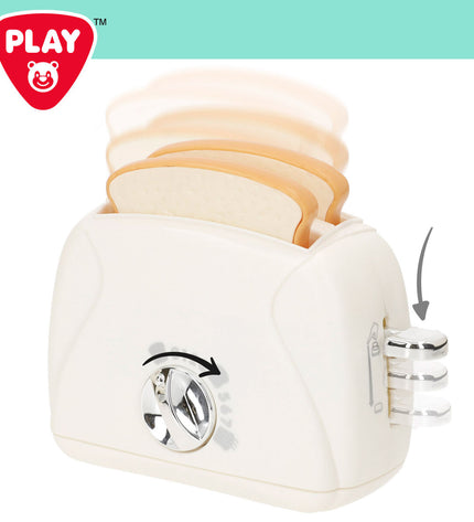 Two PlayGo toy household appliances, 8x20x13.5 cm, imitation playset for kids, realistic miniature pretend household equipment.