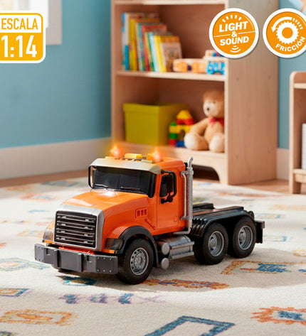 Two Speed & Go truck cargo carriers, toy vehicles measuring 53x15x10 cm, designed for play and imaginative vehicle games.