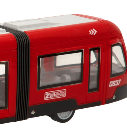 Pair of Speed & Go toy speed trains measuring 45x11x6 cm with friction, designed for children’s play and vehicle fun.