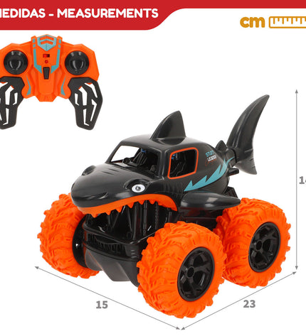 Four Speed & Go remote-controlled police cars, 23x14x15 cm, toy vehicles designed for play and fun.