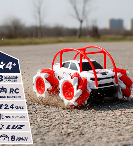 Two Speed & Go remote-controlled police cars, 15x11x15 cm, toy vehicles with detailed police design, suitable for children.