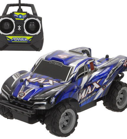 Four Speed & Go remote-controlled police cars, 1:18 scale, shown from a side angle on a white background.