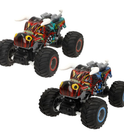 Two Speed & Go remote control police cars, 1:16 scale, measuring 23x15x19 cm, shown side by side on a plain background.
