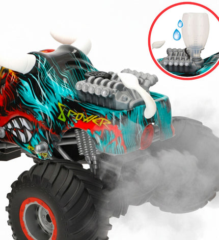 Two Speed & Go remote-controlled police cars, 1:16 scale, with detailed police vehicle design and black and white color scheme.