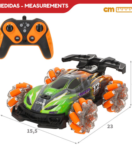 Two Speed & Go remote control police cars, 23x8x15.5 cm, toy vehicles for kids, shown from side view on a plain background.