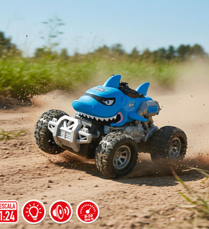 Four Speed & Go remote control police cars, 1:24 scale, measuring 16x12x13 cm, toy vehicles for children.