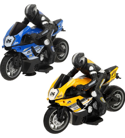 Two Speed & Go remote-controlled toy cars with motors, shown on a plain background, designed for fun vehicle play.