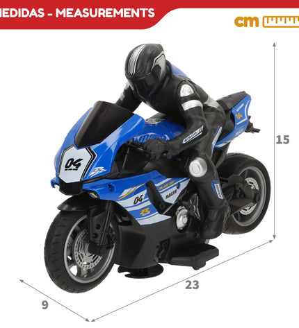 Two Speed & Go remote-controlled toy cars with adjustable motor speed, shown on a smooth surface in an outdoor setting.