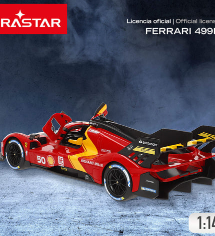Two Ferrari remote control police cars, 36x11x15 cm, toy vehicles for kids, featuring realistic police car details.
