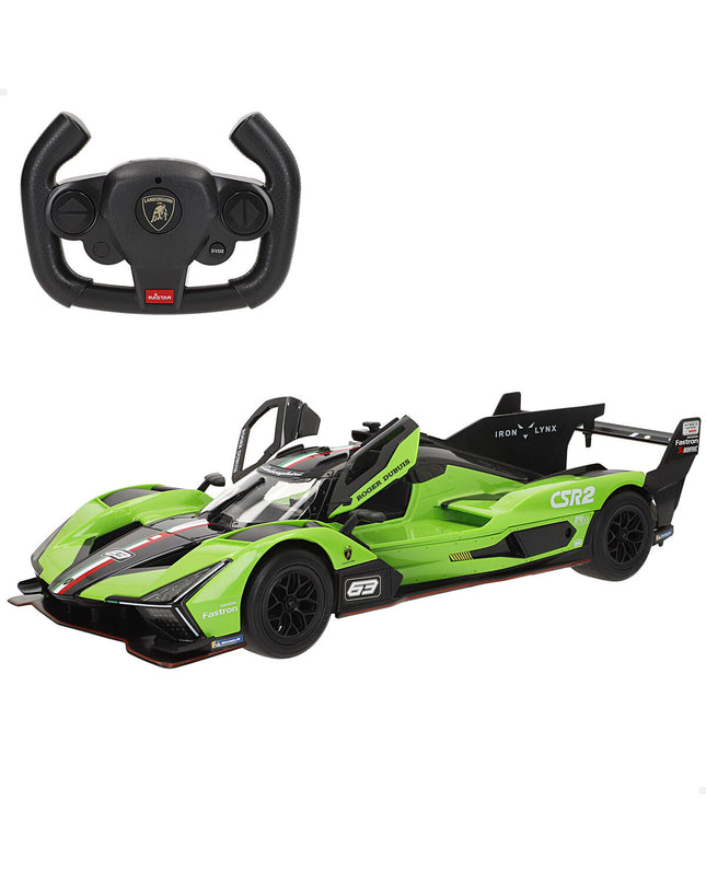 Two Lamborghini police cars on remote control, size 35x9x14 cm, detailed toy vehicles for children, brand Lamborghini.