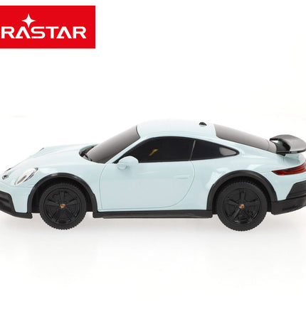 Set of four Porsche police remote control cars, 18x6x8 cm, featuring detailed toy vehicles for children’s play and collection.