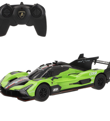 Set of four Lamborghini remote control police cars, 20 x 6 x 8 cm, toy vehicles for children, detailed police design.