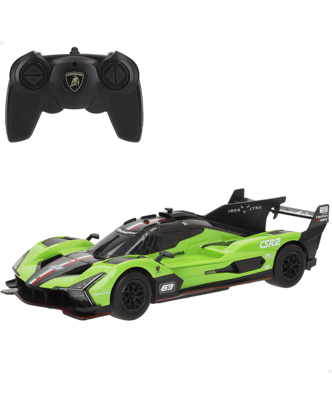 Set of four Lamborghini remote control police cars, 20 x 6 x 8 cm, toy vehicles for children, detailed police design.
