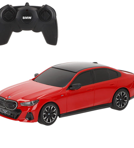 Set of four BMW 1:24 remote control police cars, toy vehicles with detailed design, measuring 20 x 6 x 7 cm each.