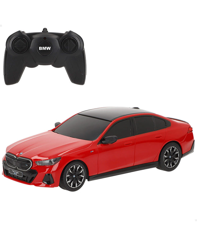 Set of four BMW 1:24 remote control police cars, toy vehicles with detailed design, measuring 20 x 6 x 7 cm each.