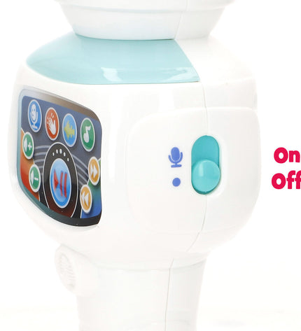 Winfun karaoke microphone set with four colorful electronic toy microphones for kids, ideal for singing and play.