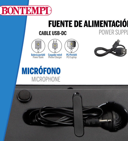 Six Bontempi electronic toy pianos, colorful mini musical instruments for children, measuring 42x5x16 cm each.