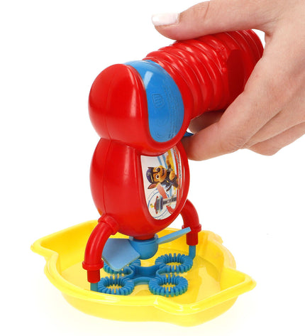Set of 12 Paw Patrol bubble blowers in 50 ml bottles, ideal for outdoor play and games, featuring colorful Paw Patrol branding.