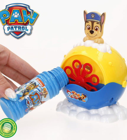 Set of six Paw Patrol bubble toys, 59 ml each, featuring colorful images of pups, ideal for outdoor play and fun.