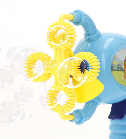 Bluey Bellenblaas Speelgoed set with 12 blue bubble wands, 50 ml each, in a colorful box, ideal for outdoor fun and games.