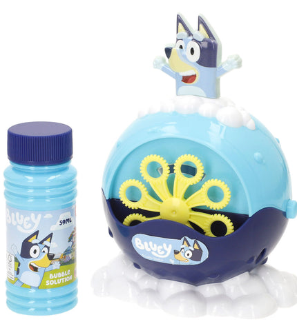 Bluey Bellenblaas Spiel with 6 blue bubble wands in 59 ml bottles, ideal for outdoor fun and play.