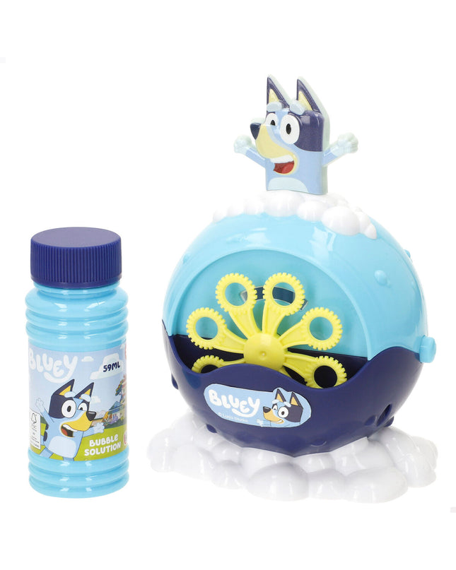 Bluey Bellenblaas Spiel with 6 blue bubble wands in 59 ml bottles, ideal for outdoor fun and play.