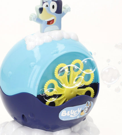 Bluey Bellenblaas speelgoed set with 6 blue bubble wands, 59 ml each, suitable for outdoor play and fun activities.