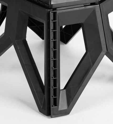 Six Aktive foldable outdoor camping chairs in compact size, perfect for sports, hiking, and outdoor activities.