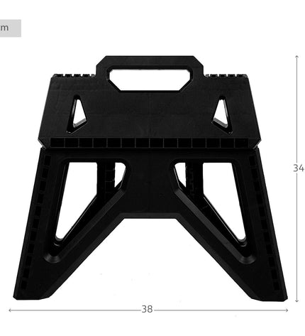 Six foldable Aktive outdoor chairs, compact camping and hiking seats, 39x23x27 cm, lightweight and portable for outdoor activities.
