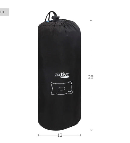 Set of six Aktive TPU cushions for outdoor camping and hiking, measuring 45x12x27 cm, ideal for outdoor activities.
