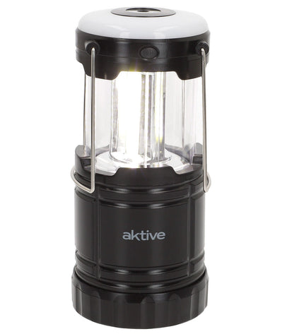 Set of six Aktive plastic camping flashlights for outdoor garden decoration, featuring compact, durable design for outdoor lighting.