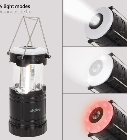Six Aktive plastic camping torches for outdoor garden decoration, featuring compact design and bright LED lights.