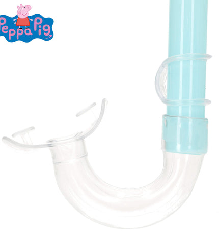 Set of 12 Peppa Pig kids' snorkel masks and snorkel tubes for water sports, featuring colorful design for children.