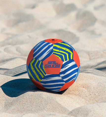 Set of 24 Aktive Neo Splash outdoor footballs, designed for sports and outdoor play, with colorful panel patterns.
