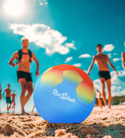 Set of 24 Aktive Neo Splash footballs for outdoor sports, featuring colorful designs suitable for soccer games.
