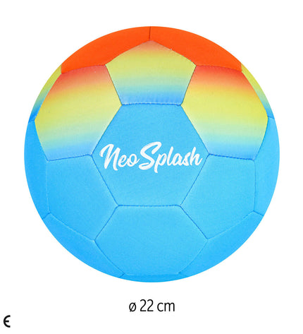Set of 24 Aktive Neo Splash beach soccer balls with colorful designs, perfect for outdoor sports and beach play.