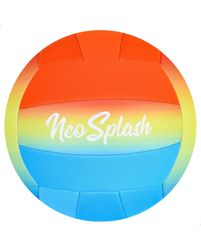 Set of 24 Aktive Neo Splash multicolour neoprene volleyballs, suitable for sport and outdoor play, displayed in a group.