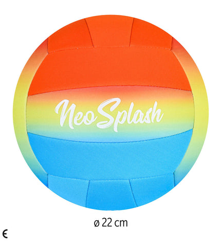 Set of 24 multicolour Aktive Neo Splash neoprene volleyballs for outdoor sports and recreational play.