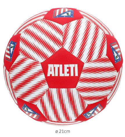 Set of 12 Atlético Madrid size 5 footballs for outdoor play, featuring team branding and vibrant colors.